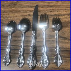 6 Place Settings Oneida Cube Flatware MICHELANGELO Heirloom Stainless 32 Pieces