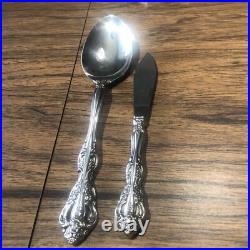 6 Place Settings Oneida Cube Flatware MICHELANGELO Heirloom Stainless 32 Pieces