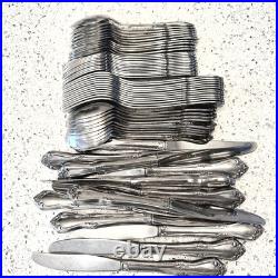 60 Pc SSS Oneida CELEBRITY Stainless Flatware Set for 12 Vintage USA Excellent