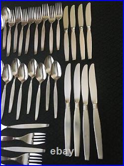 60 Pcs! Serves 8 Frostfire Oneida Community Stainless with8 Hostess 18 Teaspoons