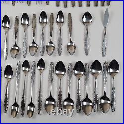 60 Piece Lot Oneida Northland Stainless Steel Korea Flatware Serveware Utensils