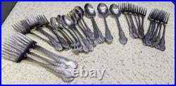 60 pcs. Oneida Ltd Deluxe Folk Art Country Medley Stainless Flatware Set Serv 12