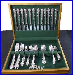 60pc Oneida Valerie Distinction Deluxe HH Flatware Boxed Set 12 Place settings