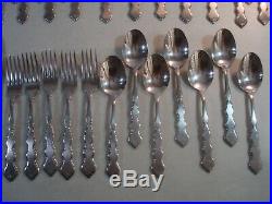 61 PC Assorted Lot Oneida Distinction Deluxe HH VALERIE Stainless Flatware GUC