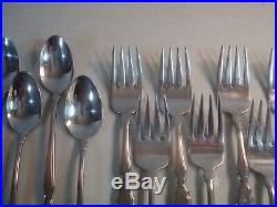 61 PC Assorted Lot Oneida Distinction Deluxe HH VALERIE Stainless Flatware GUC