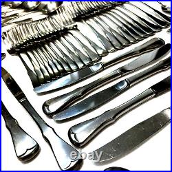 61 PC ONEIDA Community Patrick Henry Stainless Flatware Set Knives Forks Spoons
