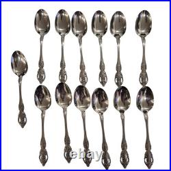 61 Piece Set Oneida Renoir Pembrook Stainless Flatware Floral + Serving Pieces