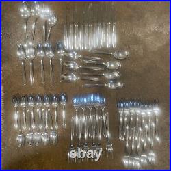 62 x Oneidacraft Oneida VALLARTA Stainless Flatware Forks Spoons Knives