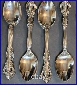 63 Pieces Oneida Cube Stainless Flatware Set Michelangelo Pattern VGUC