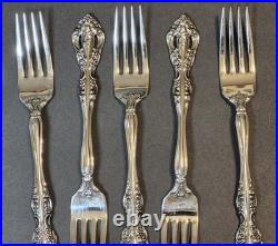 63 Pieces Oneida Cube Stainless Flatware Set Michelangelo Pattern VGUC
