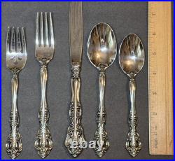 63 Pieces Oneida Cube Stainless Flatware Set Michelangelo Pattern VGUC