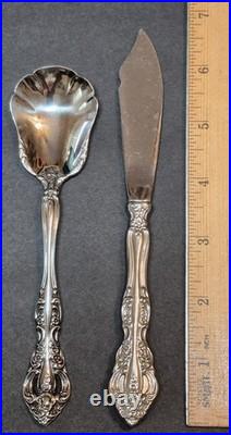 63 Pieces Oneida Cube Stainless Flatware Set Michelangelo Pattern VGUC