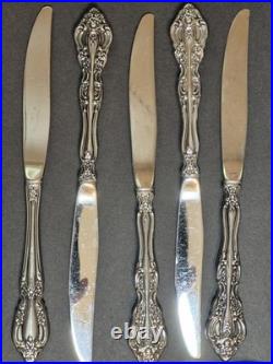 63 Pieces Oneida Cube Stainless Flatware Set Michelangelo Pattern VGUC