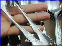 63 Pieces Oneida Oneidacraft Deluxe Chateau Stainless Steel Flatware