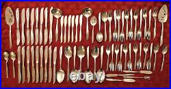 63 Pieces Oneida Twin Star Community Stainless Flatware MULTIPLE SERVING PIECES