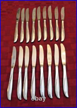 63 Pieces Oneida Twin Star Community Stainless Flatware MULTIPLE SERVING PIECES