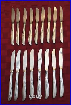 63 Pieces Oneida Twin Star Community Stainless Flatware MULTIPLE SERVING PIECES