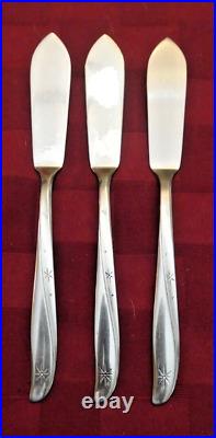 63 Pieces Oneida Twin Star Community Stainless Flatware MULTIPLE SERVING PIECES