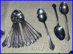 63 Set Piece Lot ONEIDA Bancroft Stainless Steel Flatware USA Knife Fork Spoon