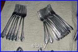 63 Set Piece Lot ONEIDA Bancroft Stainless Steel Flatware USA Knife Fork Spoon