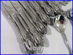 64 pcs ONEIDA DISTINCTION STAINLESS FLATWARE- RAPHAEL PATTERN UNUSED