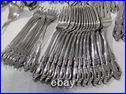 64 pcs ONEIDA DISTINCTION STAINLESS FLATWARE- RAPHAEL PATTERN UNUSED