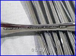 64 pcs ONEIDA DISTINCTION STAINLESS FLATWARE- RAPHAEL PATTERN UNUSED