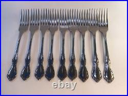 64pc. Distinction Deluxe MANSION HALL Oneida Stainless Steel Flatware