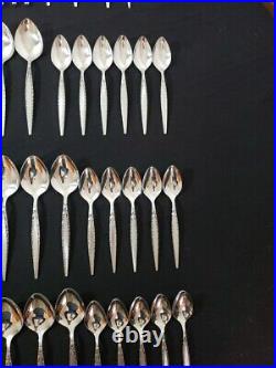 65 Pc Set Community Venetia By Oneida Silver Stainless Flatware Silverware