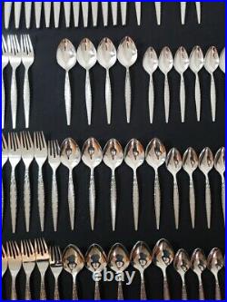 65 Pc Set Community Venetia By Oneida Silver Stainless Flatware Silverware