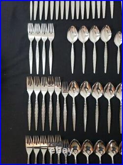 65 Pc Set Community Venetia By Oneida Silver Stainless Flatware Silverware