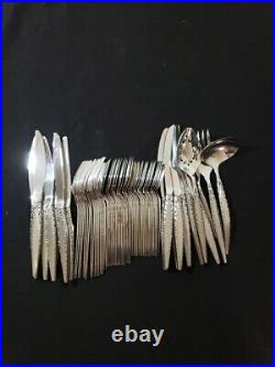 65 Pc Set Community Venetia By Oneida Silver Stainless Flatware Silverware