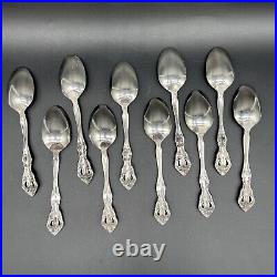 65 Pcs Serves 10 Oneida MICHELANGELO Cube Stainless 5 Hostess with Tea Spoons