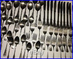 65 Piece Lot Oneida Patrick Henry Community Stainless Steel Forks Spoons Knives