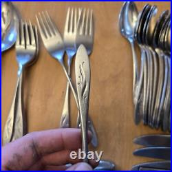 66 PCS OneidaCraft Deluxe EMBER GLOW Stainless Flatware/Silverware