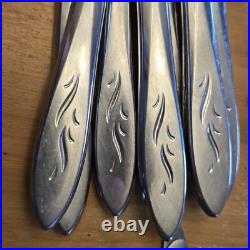 66 PCS OneidaCraft Deluxe EMBER GLOW Stainless Flatware/Silverware