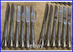 66 Pcs Oneida OneidaCraft Deluxe CHATEAU Stainless Flatware And Serve ware