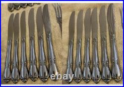 66 Pcs Oneida OneidaCraft Deluxe CHATEAU Stainless Flatware And Serve ware