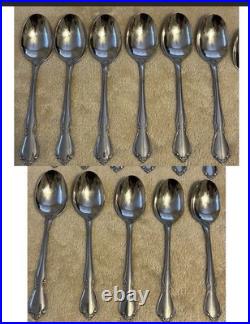 66 Pcs Oneida OneidaCraft Deluxe CHATEAU Stainless Flatware And Serve ware
