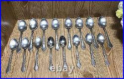 66 Piece, Service for 8, Oneida Satinique Community Stainless Flatware Set +Tray