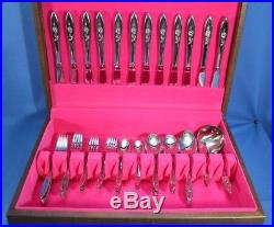 66 Piece Set Oneida Community Stainless My Rose Stainless Flatware 12 Settings+