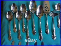 66 Pieces CHATEAU Flatware By Oneidacraft Deluxe Stainless