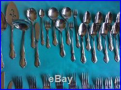 66 Pieces CHATEAU Flatware By Oneidacraft Deluxe Stainless