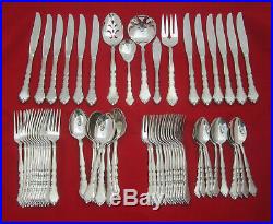 66 Pieces Oneida Community SATINIQUE Stainless Flatware Service for 12 + Serving