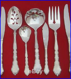 66 Pieces Oneida Community SATINIQUE Stainless Flatware Service for 12 + Serving