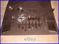 66 pc ONEIDA DELUXE STAINLESS CHATEAU FLATWARE 12 PLACE SETTINGS +serving pcs EX