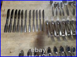 66 pcs Oneida Community Stainless PAUL REVERE Forks, Spoons, Knives, Serving Pcs