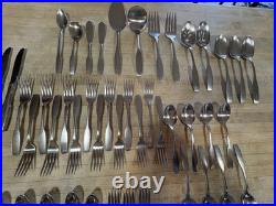 66 pcs Oneida Community Stainless PAUL REVERE Forks, Spoons, Knives, Serving Pcs 66 pcs Oneida Community Stainless PAUL REVERE Forks, Spoons, Knives, Serving Pcs