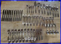 66 pcs Oneida Community Stainless PAUL REVERE Forks, Spoons, Knives, Serving Pcs