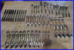 66 pcs Oneida Community Stainless PAUL REVERE Forks, Spoons, Knives, Serving Pcs